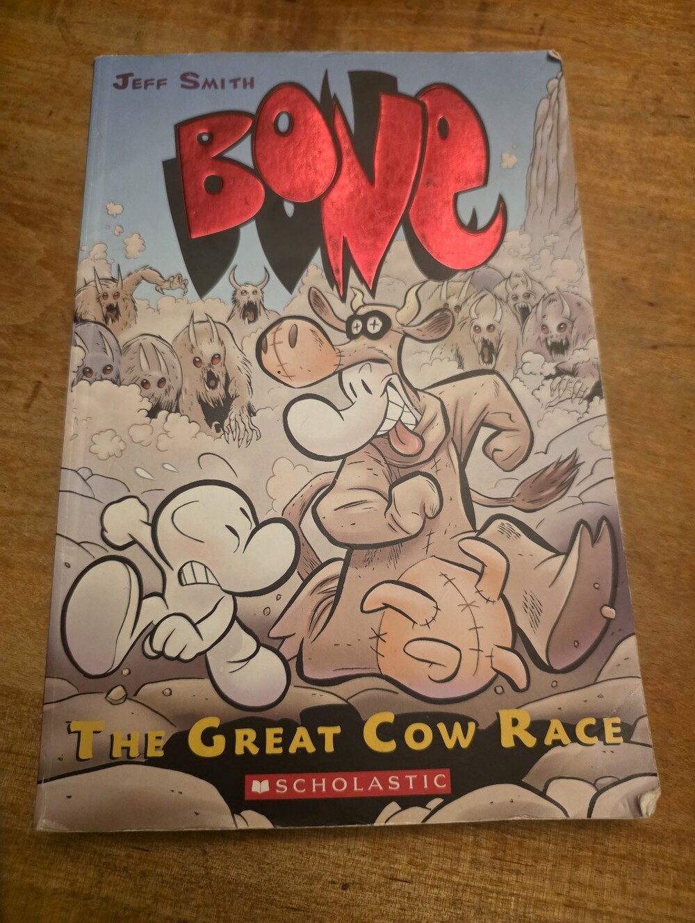 Scholastic Purple Back-Cover with Yellow Accent